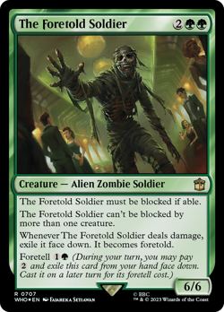 The Foretold Soldier (Surge 707) FOIL Doctor Who NM Creature Rare CARD ABUGames - Image 1
