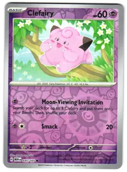 Clefairy 035/165 Reverse Holo SV: Scarlet & Violet 151 Pokemon TCG - Image 1