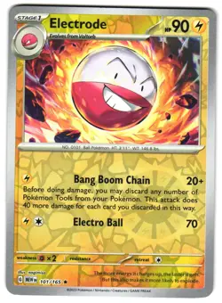 Electrode 101/165 Reverse Holo SV: Scarlet & Violet 151 Pokemon TCG - Image 1