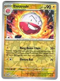 Electrode 101/165 Reverse Holo SV: Scarlet & Violet 151 Pokemon TCG - Image 1