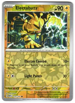 Electabuzz 125/165 Reverse Holo SV: Scarlet & Violet 151 Pokemon TCG - Image 1