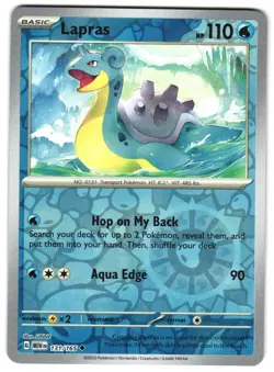 Lapras 131/165 Reverse Holo SV: Scarlet & Violet 151 Pokemon TCG - Image 1