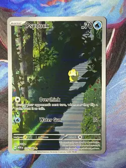Pokemon TCG Psyduck 175/165 SV 151 Illustration Rare Holo English - Image 1