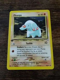 Pokemon Neo Genesis 1st Edition Phanpy 43/111 Non Holo NM-MINT - Image 1