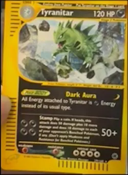 Pokemon TCG Tyranitar Expedition Base Set 29/165 Reverse Holo Holo Rare - Image 1