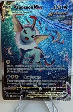 The Pokemon Company Vaporeon VMAX SWSH182 Promo Full Art Holo Eng 320HP - Image 1