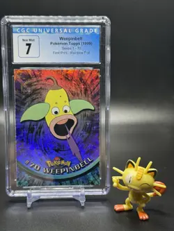 1999 Pokemon Weepinbell Topps Chrome - CGC 7 - Image 1