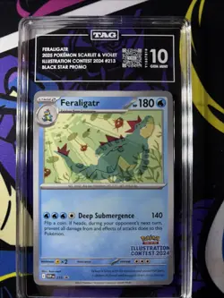 TAG 10 Feraligatr 213 Illustration Contest 2024 Black Star Promo - Image 1
