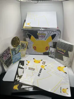 Pokemon Celebrations 25th Anniversary Collector's Chest Lunch Box Tin - Image 1