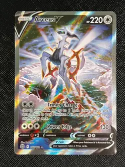 ARCEUS V 166/172 ULTRA RARE BRILLIANT STARS POKEMON - Image 1