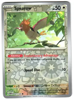 Spearow 021/165 Reverse Holo SV: Scarlet & Violet 151 Pokemon TCG - Image 1