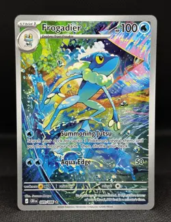 Frogadier 089/086 Illustration Rare ME04: Chaos Rising Pokemon Holo NM - Image 1
