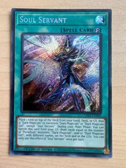 Yugioh Soul Servant LDS3-EN095 Secret Rare Limited Edition NM - Image 1