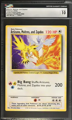 POKEMON: WB STORE "JUMBO" MOVIE PROMO CARD !!! (2000) CGC "GEM MINT 10" !!! - Image 1