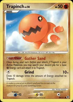 Trapinch Common Rising Rivals 84/111 Fighting Pokemon Card - Image 1