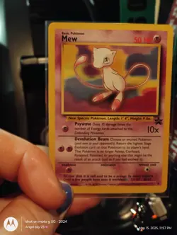 a 1990s Pokemon card mint condition Mew - Image 2