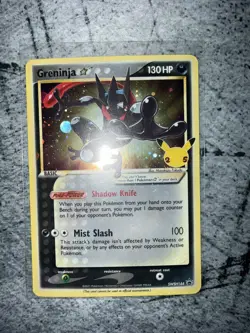 Greninja Gold Star SWSH144 Sword and Shield Promo Pokemon Card - Image 1