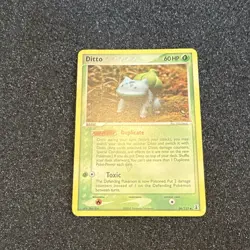 Pokemon TCG Ditto Bulbasaur GeoDelta Species Card 36/113 Non Holo Slight Damage - Image 1