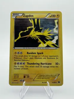 Zapdos Holo Rare Next Destinies 41/99 Lightning Holo Pokemon Card LP - Image 1