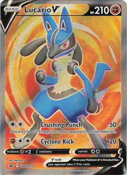 Lucario V - Holo Promo SWSH: Sword & Shield Promo Cards SWSH213 LP D3 - Image 1
