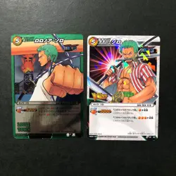 S5872 Zoro Holo Japanese One Piece Miracle Battle Carddass Cards YM26 - Image 1