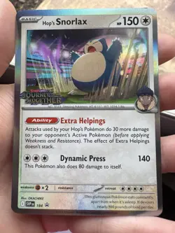 Hop's Snorlax - 184 (Prerelease) 184 Sv: Scarlet & Violet Promo Cards Holo - Image 2