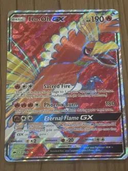 Pokemon Ho-Oh GX 131/147 Full Art Holo Ultra Rare Card SM Burning Shadows - Image 1