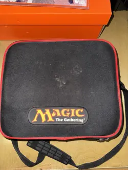Official Magic The Gathering TCG Soft Carrying Case. Red Trim. W/ 75 MTG Cards - Image 2