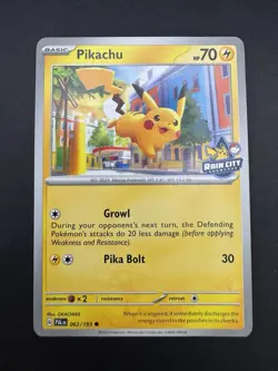 Pikachu (Rain City Showcase) 062/193 Miscellaneous Cards & Products Regular - Image 1