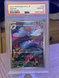 Gloom 109/108 SV3 PSA 10 GEM MINT – Japanese Art Rare Pokemon TCG Card - Image 1