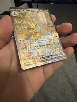 Pokemon TCG Alakazam EX 151 Holo Card Scarlet & Violet 201/165 - Image 2