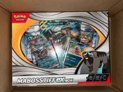 Pokemon Mabosstiff Ex Box Factory 2 Promo Cards 4 Booster Packs 1 Oversized Card - Image 1