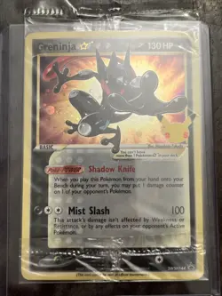 Pokemon TCG Greninja Star Gold Star Promo Card Sealed, #SWSH144 - Image 1