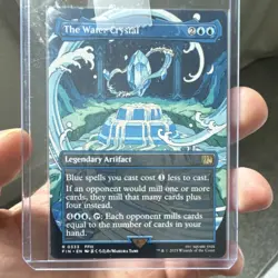 The Water Crystal (Legendary Artifact) FFIII Regular Blue Final Fantasy MTG - Image 1