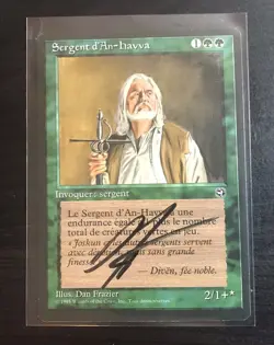 MTG French H/L Sergeant d’An-havva (An-havva Constable) Rare Signed Dan Frazier - Image 1