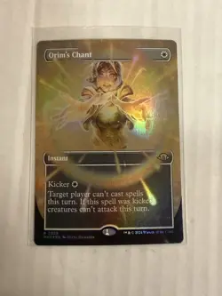 Orim's Chant NM BORDERLESS FOIL MTG! MH3 - Image 1
