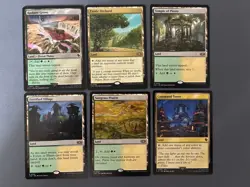 MTG Selesnya (green white) - Utility Land Lot - x6 NM regular MTG Commander - Image 1