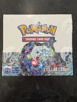 Pokemon TCG Scarlet & Violet Sv07 Stellar Crown Booster Box Sealed - Image 1