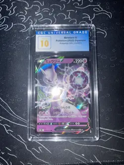 Pokemon Mewtwo V 030/071 from Japanese VSTAR Universe CGC PRISTINE 10 - Image 1