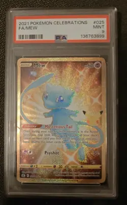 2021 Pokemon SWSH Celebrations Mew #025/025 PSA 9 - Image 1