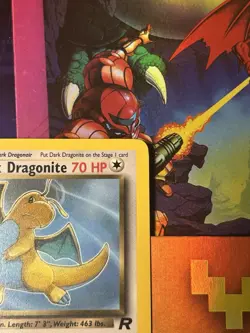 Pokemon Dark Dragonite TCG Card 22/82 Non-Holo LP Wizards of The Coast 1999 - Image 3