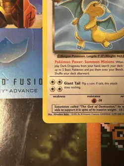Pokemon Dark Dragonite TCG Card 22/82 Non-Holo LP Wizards of The Coast 1999 - Image 4