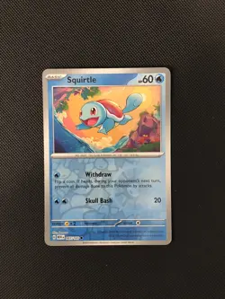 Squirtle 007/165 Holo S&V Scarlet & Violet 151 Pokemon NM Fast Shipping - Image 1