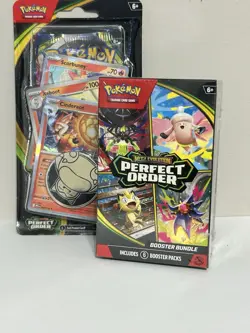 Pokemon TCG Mega Evolution—Perfect Order Booster Bundle Box, 6 Packs, English 6+ - Image 1