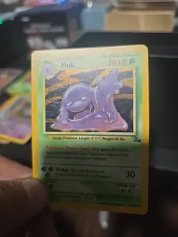 Muk #13/62 Wotc Fossil Holo Rare Pokemon - Image 3