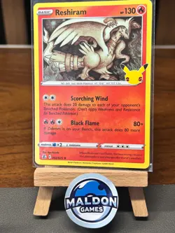 Reshiram 002/025 Celebrations Rare NM 2021 Holo - Image 1