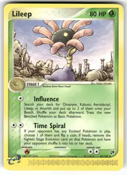 Lileep 42/100 Uncommon Sandstorm Pokemon NM - Image 1