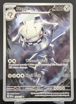 Pokemon Steelix #150/132 English Mega Evolution Illustration Rare Full Art - Image 1