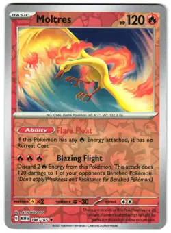 Moltres 146/165 Reverse Holo SV: Scarlet & Violet 151 Pokemon TCG - Image 1