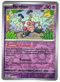Mr. Mime 122/165 Reverse Holo SV: Scarlet & Violet 151 Pokemon TCG - Image 1